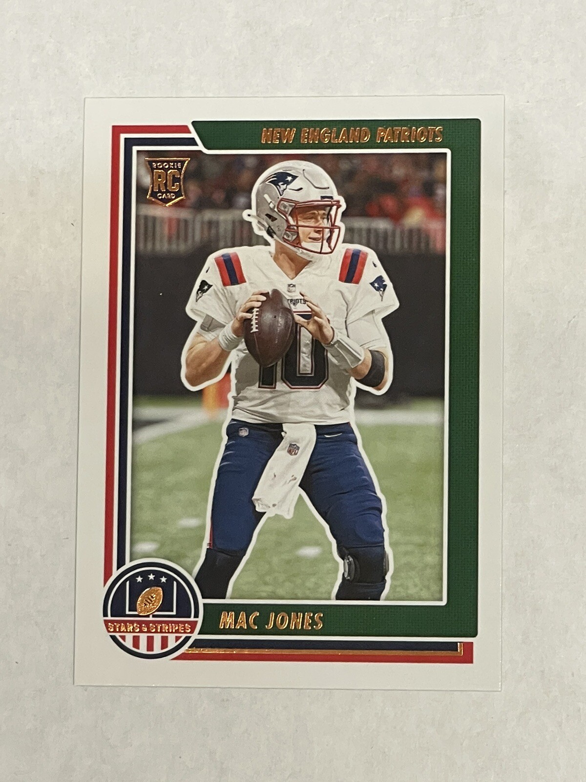 2021 Chronicles Stars & Stripes Rookie RC Card: Mac Jones New England Patriots