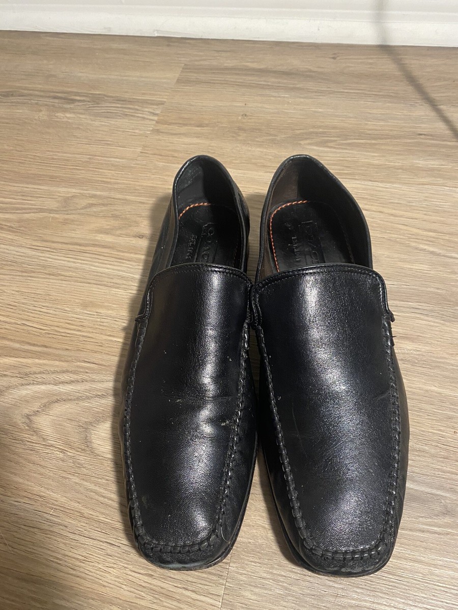 Coach Men’s Ronan Leather Slip On Loafers Shoes Black Size 9 Coach | Shoes | Coach Mens Ronan Leather Slip On Loafers  main image 4