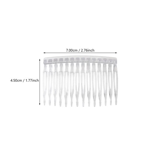 10PCS Transparent Hair Clip Combs Hair Side Combs Insert Combs for Women - Picture 8 of 12