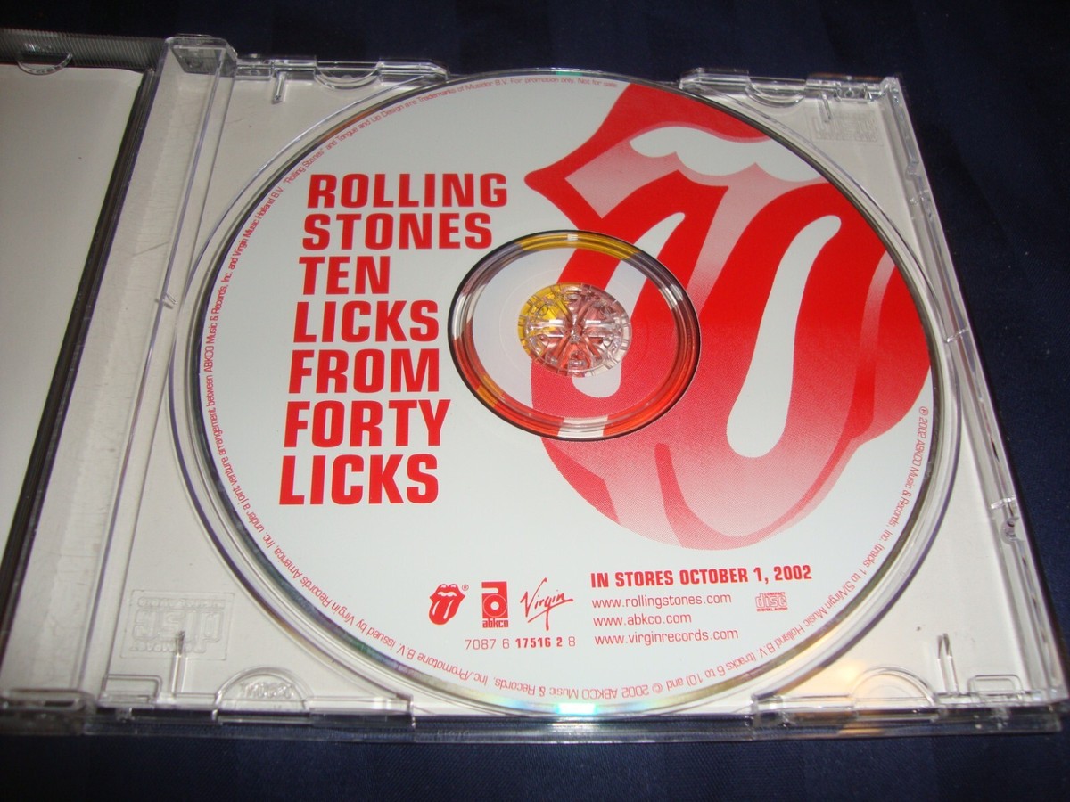 Rolling Stones ten licks from forty licks promo cd | eBay