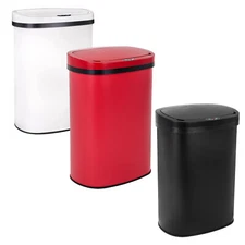 13 Gallon Automatic Kitchen Garbage Can Smart Sensor Trash Can w/Lid Touchless