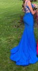 Blue Sherri Hill Prom Dress Formal Gown Size 0 Excellent Condition — photo 3