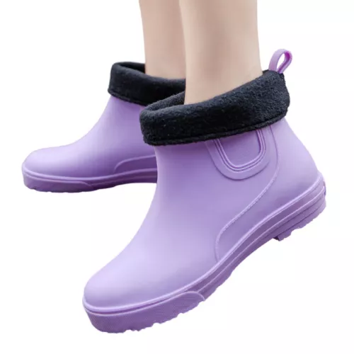 Stivali donna larghi polpaccio comodi in gomma stivali da pioggia donna stivali da pioggia slip on outdoor - Foto 46 di 49