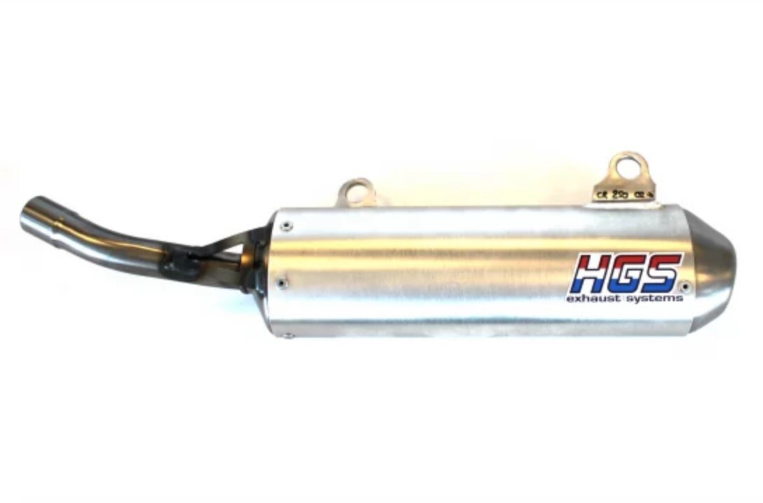 HGS Silver Silencer Kawasaki KX250 kx 250 FITS 2003 ONLY