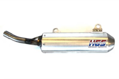 HGS サイレンサー KX250 ジャンク HGS Silver Silencer Kawasaki KX250 kx 250 FITS 2003 ONLY