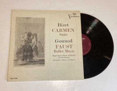 Bizet Carmen Suite Gounod Faust Ballet Music Alexander Gibson VIC-1108 mono