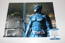CHRISTIAN BALE SIGNED 'THE DARK KNIGHT' 11x14 MOVIE PHOTO BECKETT COA D BATMAN