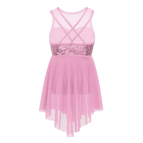 Girls Ballet Lyrical Dance Dress Contemporary Dancewear Sequins Dancing AU - Picture 120 of 165