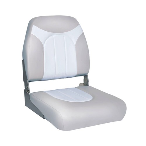 Pair of Deluxe Fishing Boat Seat, Grey White Style, Boat Yacht Marine Seats - Picture 4 of 4