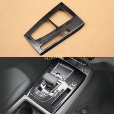 Carbon Fiber LHD Console Gear Shift Panel Cover Trims For Audi Q5 SQ5 2018-2020