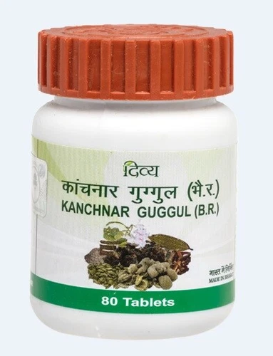 5 Flaschen x Kanchnar Guggul je 80 Tabletten | Kanchanar Guggulu - Bild 2 von 5