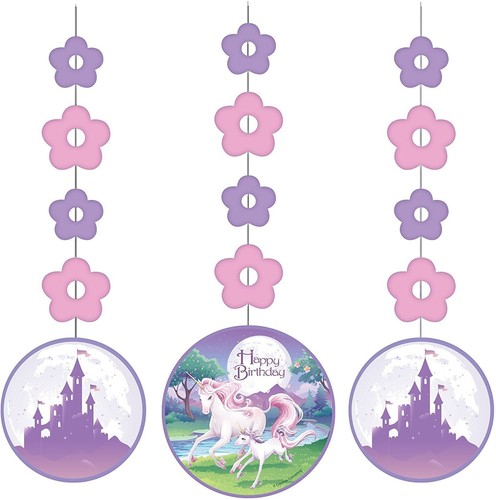 Unicorn Party Decorations Supplies Centerpiece, Jointed Banner, Dizzy Danglers - Picture 4 of 4