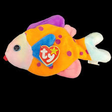 Ty Beanie Babies Lips The Fish Colorful Kids Animal Stuffed Soft Plush Toy