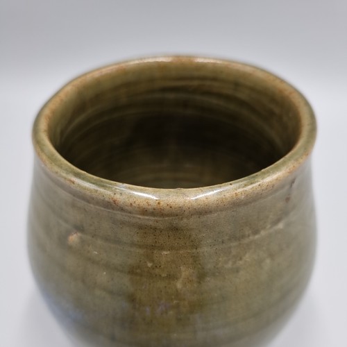 "Un tazón de cerámica de estudio / olla de cepillo grabada a base ""HJ"" - ¿Jackson? En muy buen estado. - Imagen 5 de 9