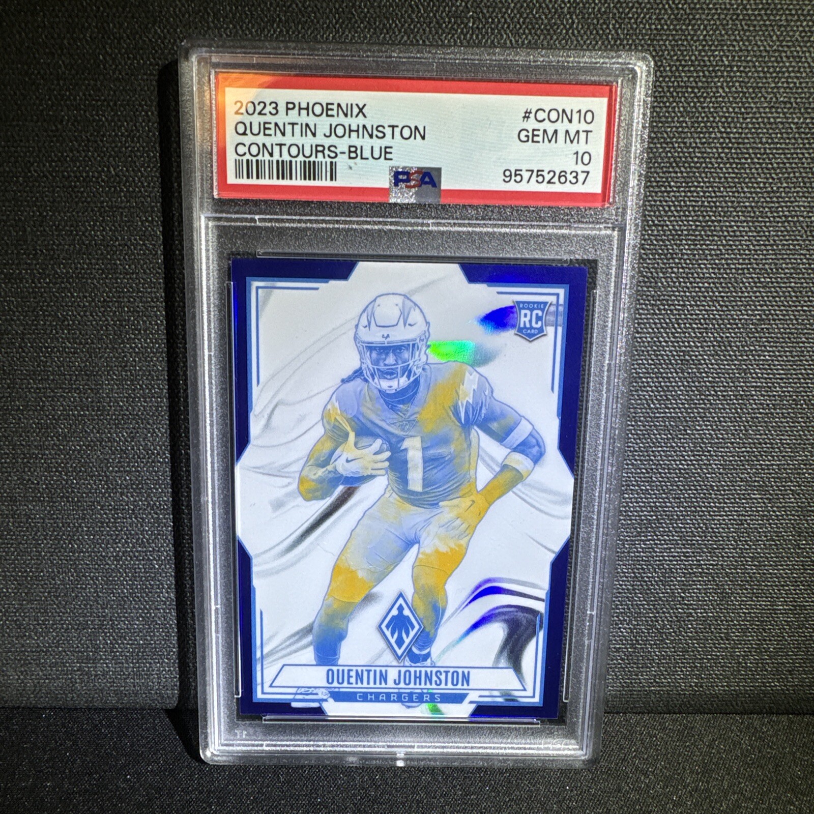Quentin Johnston Panini Phoenix Contours #CON10 Blue