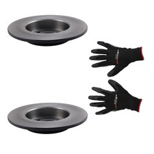 Pair Rear Brake Discs Left & Right for Opel Astra H Twintop 06-2010 569116 264mm