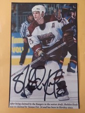 Sheldon Keefe Signed 3.5
