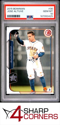 2015 BOWMAN #30 JOSE ALTUVE ASTROS PSA 10