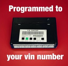 25847589 GM Body Control Module Programmed To...