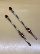 Red  Front & Rear Quick Release Mountain Bike Skewer Set