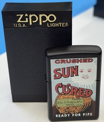 ZIPPO 2000 CRUSHED SUN CURED TOBACCO TIN SERIES LIGHTER UNFIRED IN BOX 237