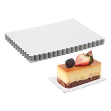 12 Pezzi Tagliere per Torte Rettangolari, 13,5 x 10 Pollici Base per Torte Cupcake Cartone, Bianco