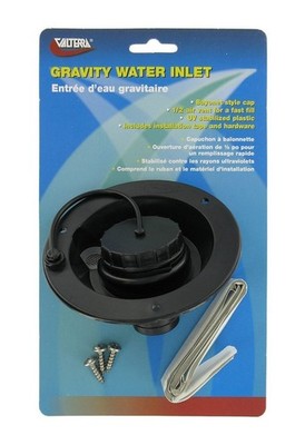 American Motorhome 5th Wheel RV Gravity Water Fill Inlet, Black A01-2003bkvp