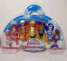 Barbie Dreamtopia Rainbow Cove Chelsea Set of 7 Dolls Mermaids Boy Mini - HGM48