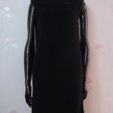 Versace Women's Midi Dress XS Black Cotton Couture Official