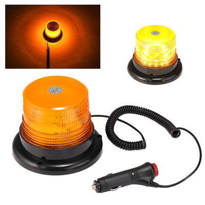 12V LED Rundumleuchte Gelb Warnleuchte Magnet Auto LKW Warnlicht Blinkleuchte