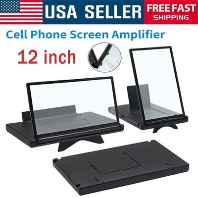 12inch Screen Magnifier for Cell phone Newest Version 3D Ultra Video Amplifier