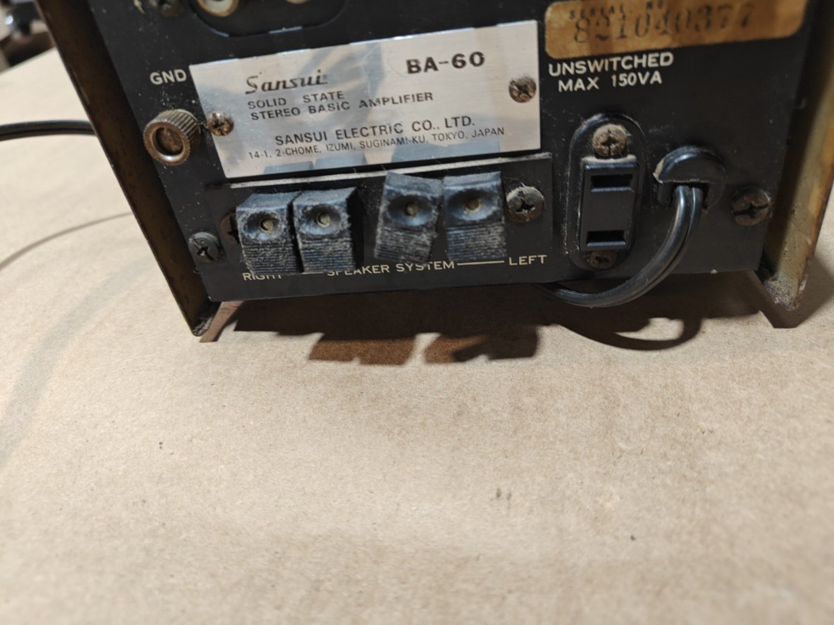 Sansui BA-60 Power Amplifier | 2 Channels | Stereo | from Japan