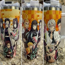 40oz Insulated Stainless Steel Tumbler With Handle Anime Themed  40