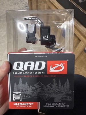 QAD Ultrarest R2 Integrate Arrow Rest Full Arrow Containment New, RH w/Knife-New