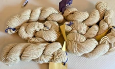 Handspun Wool Yarn – Worsted Weight, Natural Cream – Priced per Skein