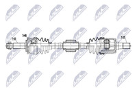 NTY Antriebswelle NPW-KA-422 FüR KIA