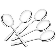 8 PCS Large Serving Spoon Set Stainless Steel Buffet Catering Utensil