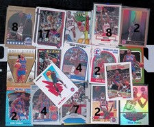 (63) CARD BASE INSERT LOT Isiah Thomas Detroit Pistons Basketball NBA HOF
