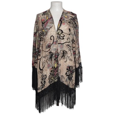 Chica London, Kaftan, Größe: L, Beige/Mehrfarbig, Polyester, Paisley, Samt #NEP