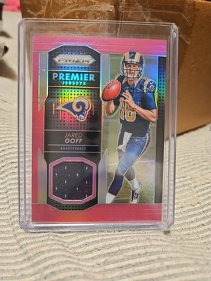 2016 Panini Prizm Football Jared Goff RC! Premier Jerseys Pink Prizm No. PPJ-JG