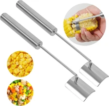 2025 NEW Long Handle Stainless Steel Corn Stripping Tool, Corn Cob Stripper,Corn