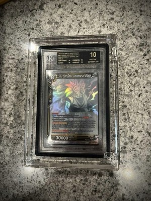 goku ghost rare card DBSCG-BT24C-062 SR SS Son Goku, Ground-Shaking Fury (Ghost Rare)