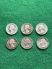 US Silver Quarter Lot - 6 Coins - Various Dates - 90% Silver - Check it out 👀!!