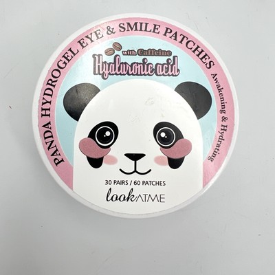 LOOKATME PANDA HYDROGEL EYE & SMILE PATCHES HYALRONIC ACID 60 EYE PATCHES NIB