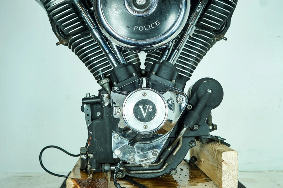 96 Harley Road King Police Touring OEM EVO 80CI 1340 EFI Engine Motor 49K 1378 - Imagem 4 de 4