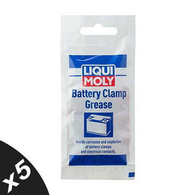 LIQUI MOLY Batterieklemmfett Schwerlast Korrosionsschutz 5x10g