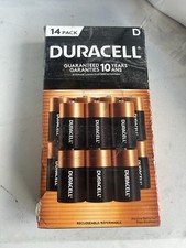 Duracell D Coppertop Alkaline Batteries 14 Count (Distressed packaging)
