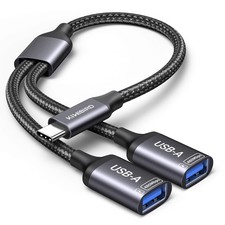 KiWiBiRD USB Type C Splitter 2 Port USB C Male to Dual Female Adapter Data