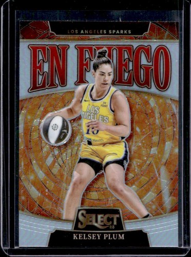 2025 Panini WNBA Select Kelsey Plum En Fuego Silver Prizm #12 Sparks