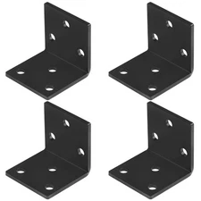 4 Pcs 3" x 3" x 3" L Shaped Right Angle Bracket for 4x4 Wood Metal Joint Supp...